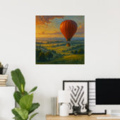 ローグバルーンライド – パインターリーイラストレーションスタイル ポスター (ホームオフィス)