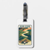 ローグリバーオレゴン色 ラゲッジタグ (裏面縦)