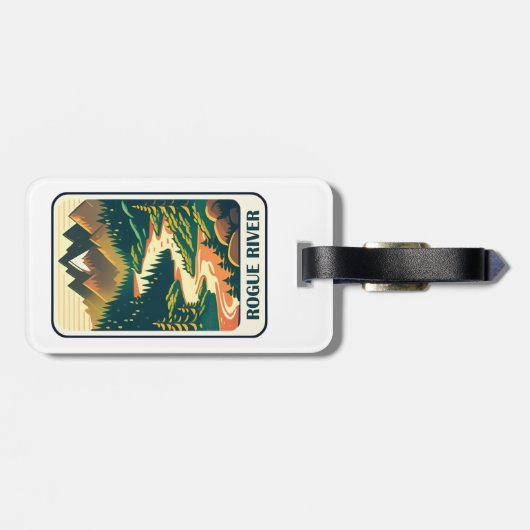ローグリバーオレゴン色 ラゲッジタグ (裏面横)