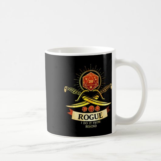 ローグ ファンタジー ゲーマー Rpg 服 コーヒーマグカップ (右)
