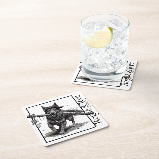 ローグ&ライズザドルイド紙コースター スクエアペーパーコースター (インサイチュ)