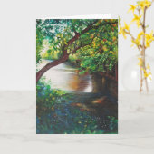 ローグ・リバー絵画ズ、ロックフォード、MIグリーティングカード カード (黄色い花)