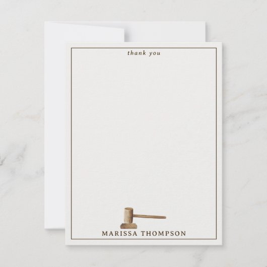 ローゲベはかりで測ル法的アンティーク名前をカスタムする サンキューカード (正面)