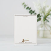 ローゲベはかりで測ル法的アンティーク名前をカスタムする サンキューカード (スタンド正面)