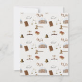 ローゲベはかりで測ル法的アンティーク名前をカスタムする サンキューカード (裏面)