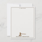 ローゲベはかりで測ル法的アンティーク名前をカスタムする ノートカード (正面)