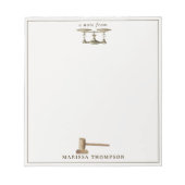 ローゲベはかりで測ル法的アンティーク名前をカスタムする ノートパッド (正面)