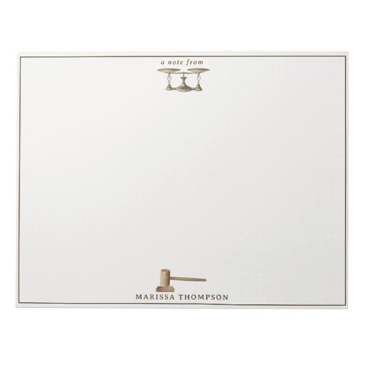 ローゲベはかりで測ル法的アンティーク名前をカスタムする ノートパッド (正面)