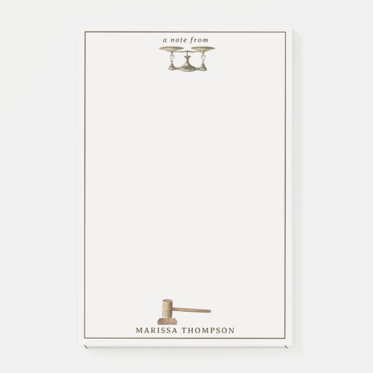 ローゲベはかりで測ル法的アンティーク名前をカスタムする ポストイット (正面)