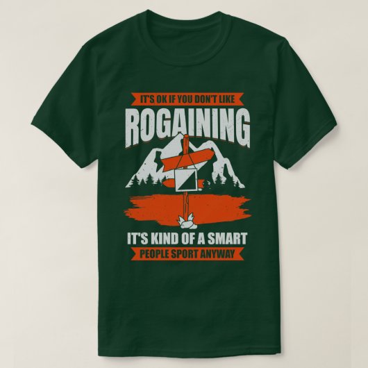 ローゲーブラバーオリエンテーリングRogainesホビーギフト Tシャツ (デザイン正面)