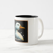 ローザが君のマグを判断してる ツートーンマグカップ (正面右)