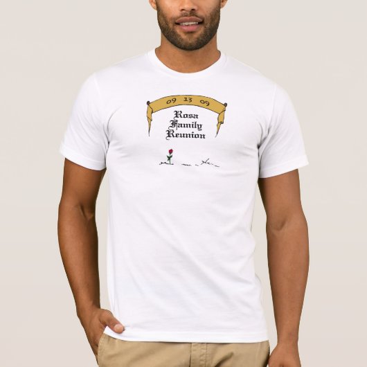 ローザの家族会のTシャツ Tシャツ (正面)