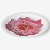 ローザの漫画プレート ペーパープレート (アングル)