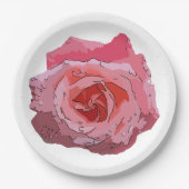 ローザの漫画プレート ペーパープレート (正面)