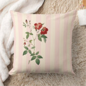 ローザインディカピンク&ベージュストリップ装飾用クッション クッション (ブランケット)