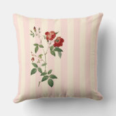 ローザインディカピンク&ベージュストリップ装飾用クッション クッション (裏面)