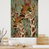 ローザギラッフェズダマスクのアートポスター ポスター (キッチン)