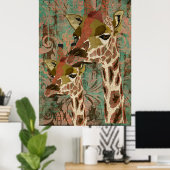 ローザギラッフェズダマスクのアートポスター ポスター (ホームオフィス)