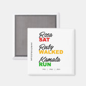 ローザサットルビーウォークカマラ走文字 マグネット (正面/裏面)