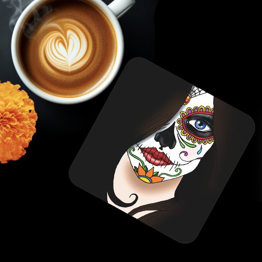 ローザシュガースカルポートレート コースター