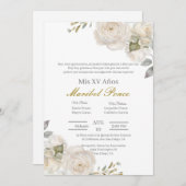 ローザブランカキンセアニェラ招待 招待状 (正面/裏面)