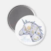 ローザホワイト矢印 マグネット (正面/裏面)