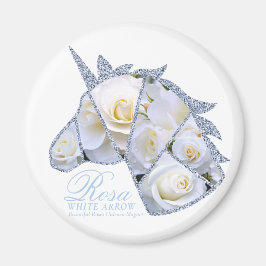 ローザホワイト矢印 マグネット