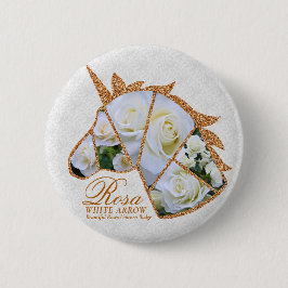 ローザホワイト矢印 缶バッジ