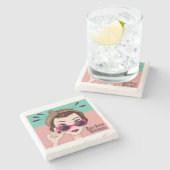 ローザリードドリンクコースター ストーンコースター (横)