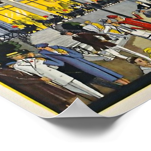 ローザンヌカジノシティズデモンベノンアールデコ ポスター (角)