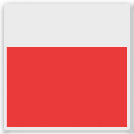 ローザンヌ国旗 シール (正面)