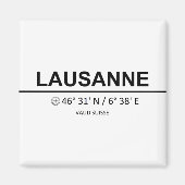 ローザンヌ座標 マグネット (正面)