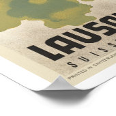 ローザンヌ・ウチー・スイス～ヴィンテージ旅行ヨーロッパ ポスター (角)