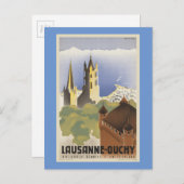 ローザンヌ・オーチー・スイス・ヴィンテージ・ヨーロッパ・ポストカード ポストカード (正面/裏面)