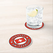 ローザンヌ・スイス ラウンドペーパーコースター (インサイチュ)