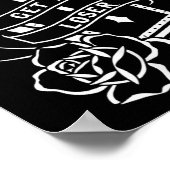 ローザーパンクゴシックタトゥー棺 ポスター (角)