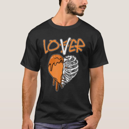 ローザー滴下ハートWMNS柑橘類11sマッチング Tシャツ (正面)