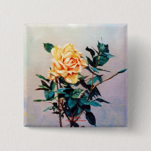 ローザ/バラ 缶バッジ (正面)