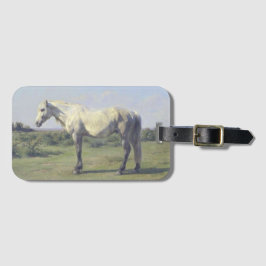 ローザ・ボヌールによる灰色の馬の絵 ラゲッジタグ