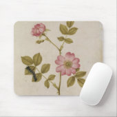 ローザCanina - Dogroseおよび幼虫(鉛筆及びとの マウスパッド (マウス)