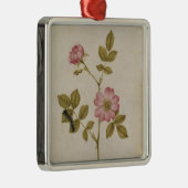 ローザCanina - Dogroseおよび幼虫(鉛筆及びとの メタルオーナメント (右)