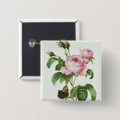 ローザCentifolia 缶バッジ (正面&裏面)