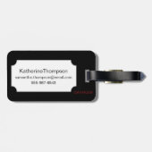 ローザGallica ラゲッジタグ (裏面横)