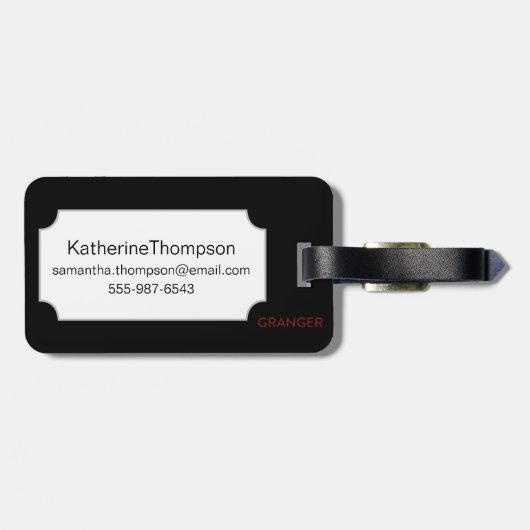 ローザGallica ラゲッジタグ (裏面横)