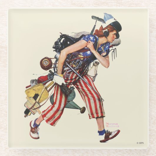 ロージーの救出 ガラスコースター (正面)