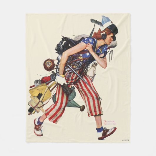 ロージーの救出 フリースブランケット (正面)