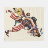 ロージーの救出 フリースブランケット (正面(横))