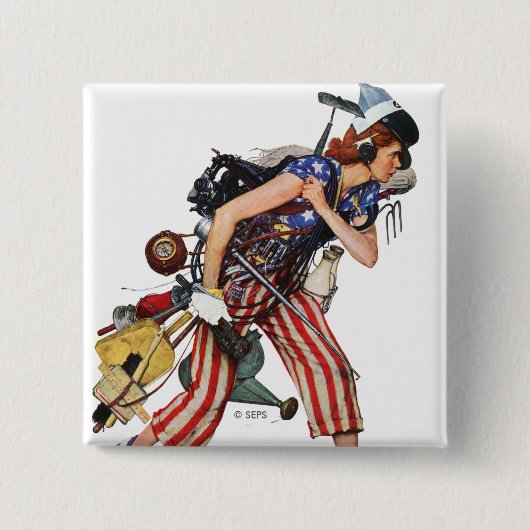 ロージーの救出 缶バッジ (正面)