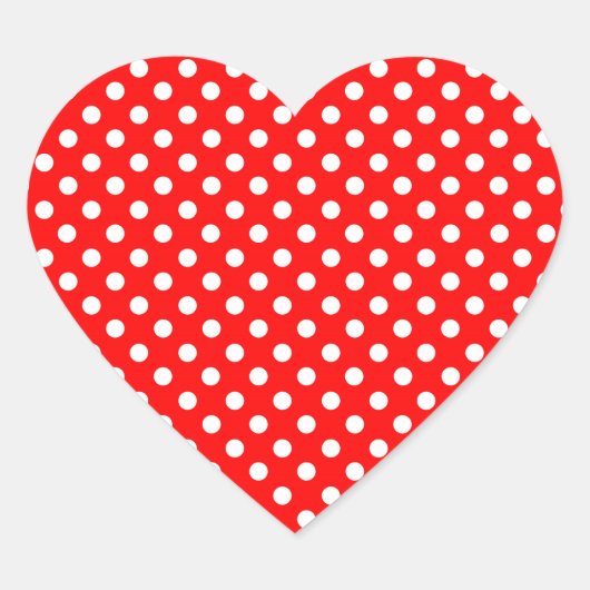 ロージーザリベッタースタイルファッション水玉模様 ハートシール (正面)