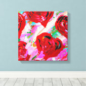 ロージーハート キャンバスプリント (インサイチュ (ウッドフロア))